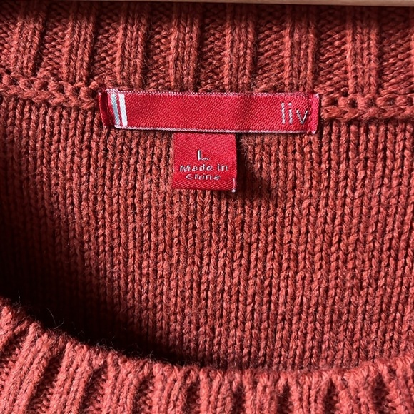 Liv Sweater Dress ~Orange~size L - Picture 5 of 11